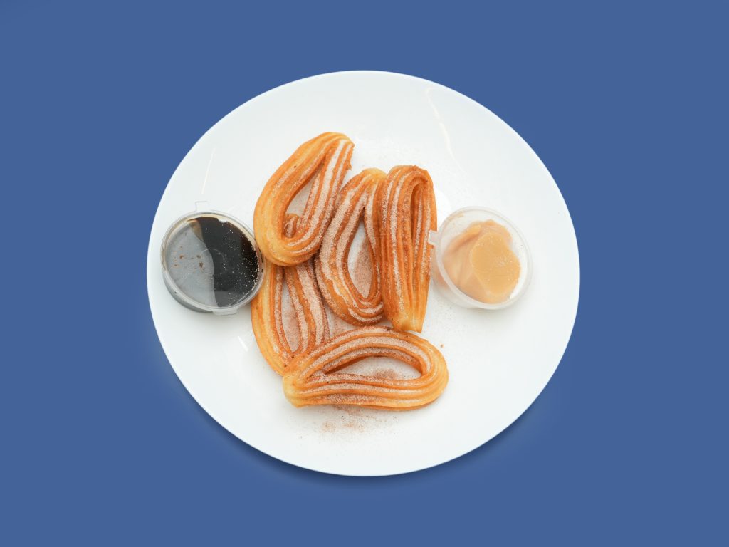 Menu spanish style churros